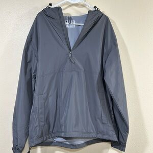 Plain Fleece Lined 1/2 Zip Jacket Drawstring Closure Men’s Large NWT